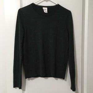 Merino Wool GAP Sweater Dark Forest Green